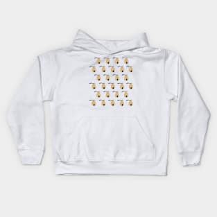 Bee My Honey Pattern In Color Kids Hoodie